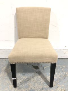 STUDDED CHAIR IN SAND (L/W: 48 D: 51 H: 85) - RRP £150