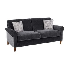 OAK FURNITURE LAND BRAMBLE 3 SEATER SOFA | CHARCOAL WITH CARBON FABRIC RRP £1049.99
