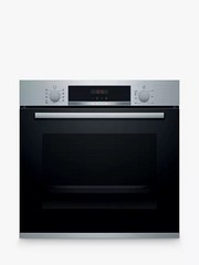 BOSCH SERIES 4 HBS573BS0B BUILT IN ELECTRIC SELF CLEANING SINGLE OVEN, STAINLESS STEEL RRP £629