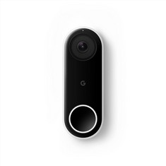 GOOGLE NEST DOORBELL SECURITY (ORIGINAL RRP - £367) IN BLACK AND WHITE. (WITH BOX & ALL ACCESSORIES). (SEALED UNIT). [JPTC65517]