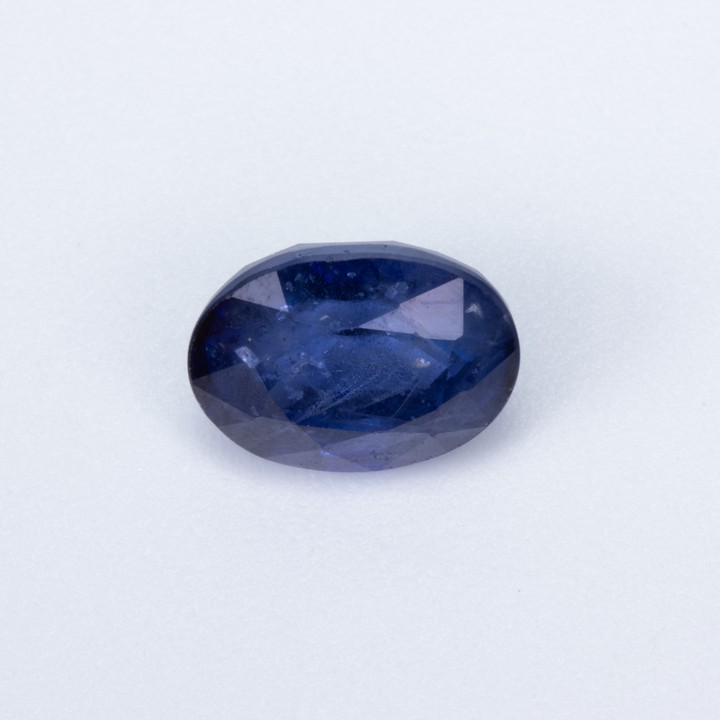 2.14ct Natural Blue Sapphire Faceted Oval-cut Single Gemstone, 8x6mm