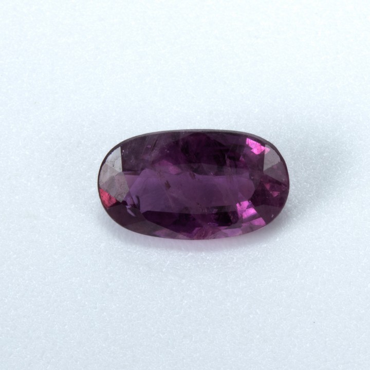 0.82ct Natural Ruby Faceted Oval-cut Single Gemstone, 7.4x4.5mm