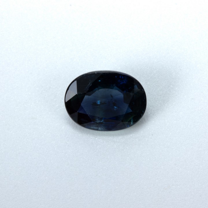 1.52ct Natural Blue Teal Sapphire Faceted Oval-cut Single Gemstone, 6x8mm
