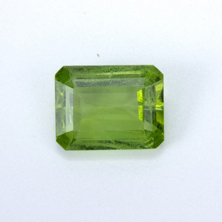 2.40ct Natural Peridot Emerald-cut Single Gemstone, 9.4x7.3mm