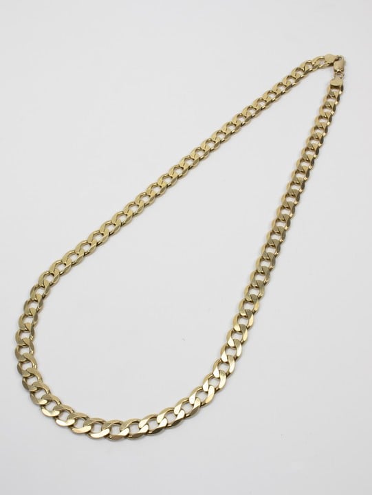 Silver Gold Plated Curb Chain, 61cm, 64.2g (VAT Only Payable on Buyers Premium)