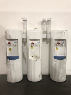 3 X WHITE CRYSTAL MOUTAIN FLOOR STANDING WATER DISPENSER ( VIEWING ADVISED)