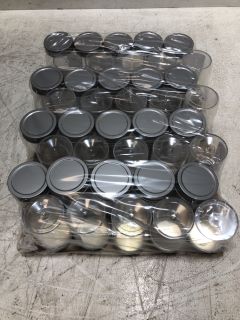 2X BOXES OF 100ML CONTAINER METAL FLOWERED SEAL CAP RRP £100