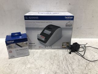 BROTHER QL-820NWB PRINTER AND BROTHER DK-N55224 PAPER TAPE RRP £200