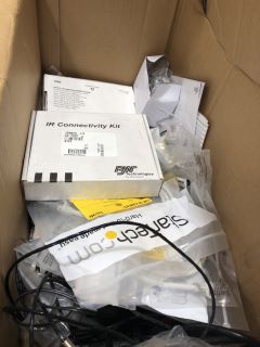 BOX OF ASSORTED ITEMS TO INCLUDE IR CONNECTIVITY KIT,MOUSES AND CABLES RRP £100
