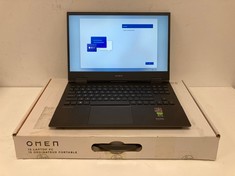 HP OMEN 15-EN1010NS 512 GB LAPTOP IN BLACK: MODEL NO RMN TPN-Q238 (WITH CHARGER AND BOX). AMD RYZEN 7 5800H, 16 GB RAM, , NVIDIA GEFORCE RTX 3060 [JPTZ5209].