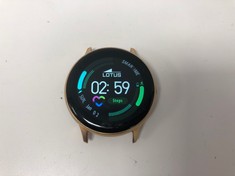 LOTUS LOTUS S4 SMARTWATCH (ORIGINAL RRP - €99,00) IN BLACK/GOLD: MODEL NO 50015/1 (WITH CASE AND CHARGER. FLESH PINK STRAP) [JPTZ5280]