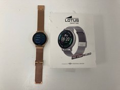 LOTUS SMARTIME 50015 SMARTWATCH (ORIGINAL RRP - €129.00) IN BROWN. (WITH BOX AND CHARGER, DAMAGED PIXELS ON SCREEN (COLOURED STRIPES)) [JPTZ5281]