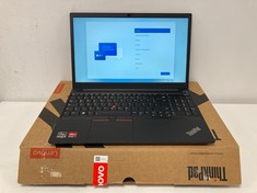LENOVO THINKPAD E15 GEN 3 20YG00A2GE 1TB SSD LAPTOP (ORIGINAL RRP - €791,77) IN BLACK. (WITH BOX AND CHARGER, QWERTZ KEYBOARD. (FOREIGN) DOES NOT CONTAIN THE Ñ). AMD RYZEN 7 5700U, 16GB RAM, , AMD RA