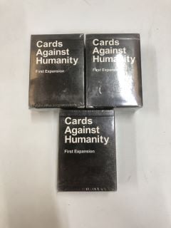 3 X CARDS AGAINST HUMANITY FIRST EXPANSION