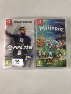 FIFA 23 LEGACY EDITION & MIITOPIA GAMES FOR NINTENDO SWITCH