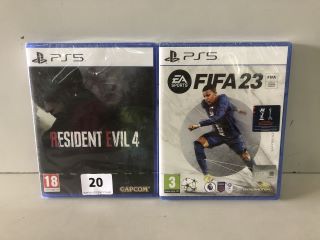 RESIDENT EVIL 4 & FIFA 23 GAMES FOR PS5 (18+ ID REQUIRED)