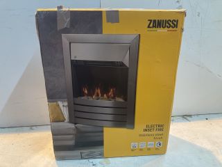 ZANUSSI STAINLESS STEEL ELECTRIC INSET FIRE