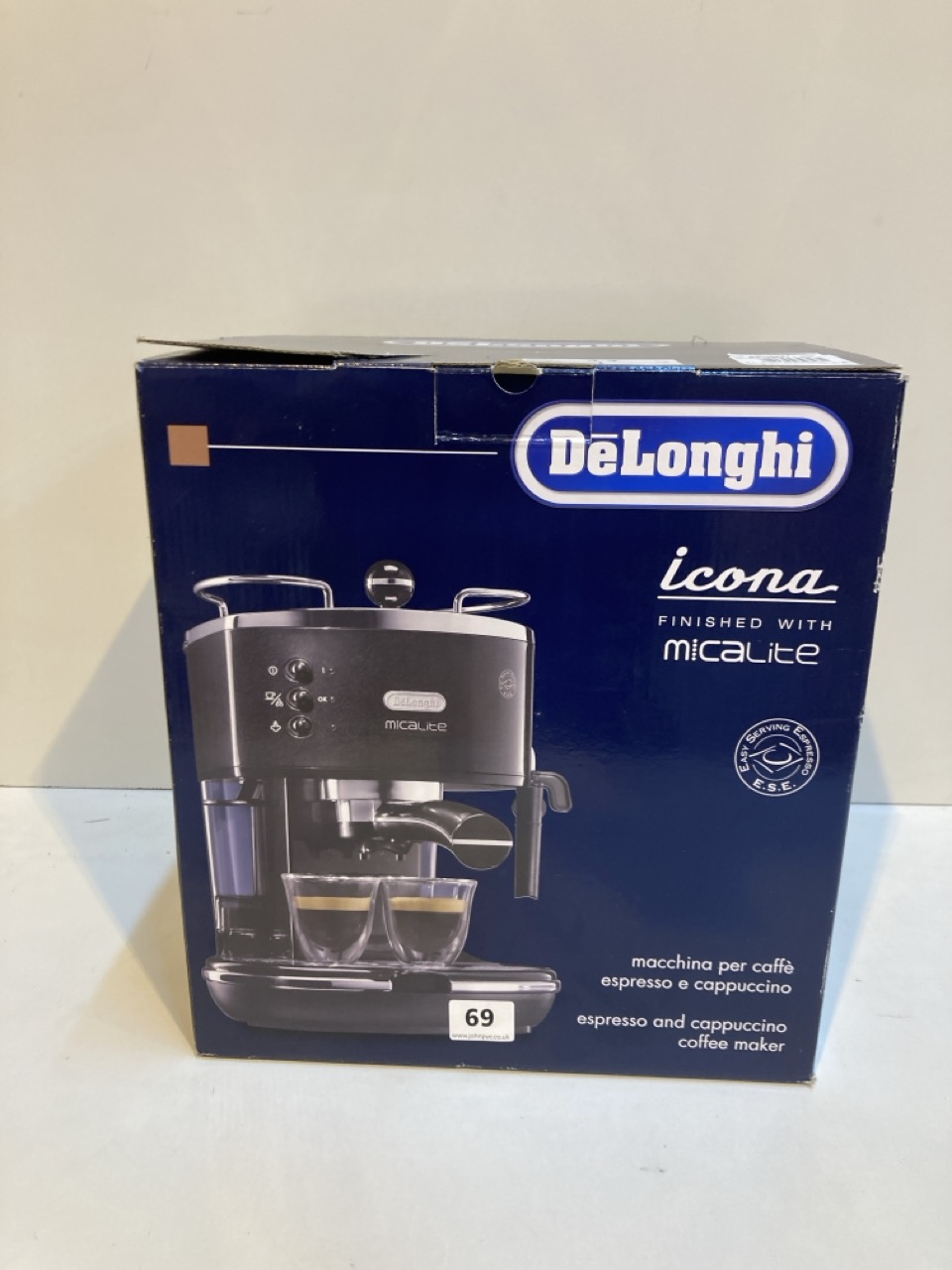 John Pye Auctions DELONGHI ICONA MICALITE ESPRESSO AND CAPPUCCINO