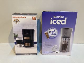 2 X COFFEE MAKERS INC BREVILLE ICED COFFEEMAKER & TUMBLER