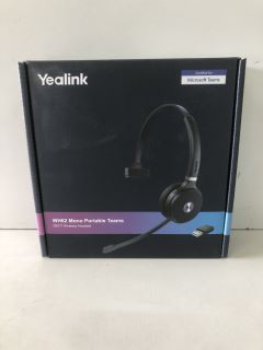YEALINK WH62 MONO PORTABLE TEAMS DECT WIRELESS HEADSET