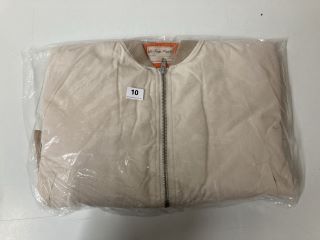 BECCA BOMBER JACKET IN IVORY - SIZE M - RRP £188