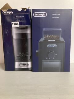 2 X DELONGHI ITEMS TO INCLUDE COFFEE GRINDER