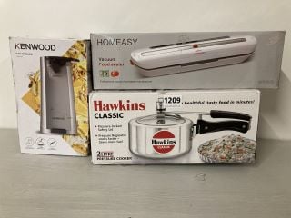 3 X ASSORTED ITEMS TO INCLUDE HOMEAY VACUUM FOOD SEALER