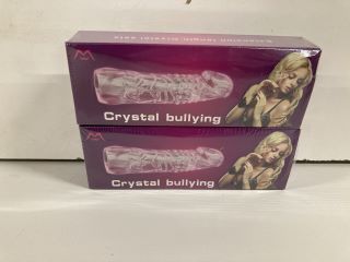 2 X CRYSTAL BULLYING EXTENSION LENGTH CRYSTAL SETS ADULT PRODUCTS (18+ ID REQUIRED)