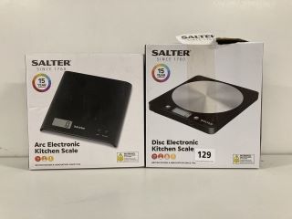 2 X SALTER ELECTRONIC KITCHEN SCALES