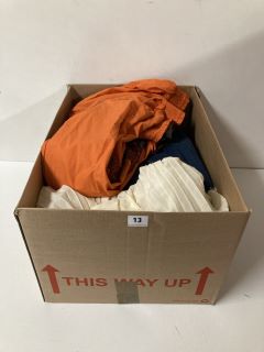 BOX OF ASSORTED PREMIUM DESIGNER CLOTHING ITEMS IN VARIOUS SIZES & DESIGNS - APPROX RRP £1000