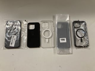 5 X ASSORTED PHONE CASES