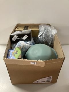 BOX OF ASSORTED ITEMS TO INCLUDE MINECRAFT PICKAXE MUG