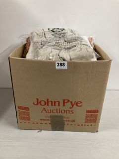 BOX OF ASSORTED PREMIUM DESIGNER CLOTHING IN VARIOUS SIZES & DESIGNS - APPROX RRP £250