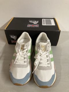 PAIR OF GOLA INDIANA TRAINERS IN MULTI - SIZE UK 5.5 - RRP $110