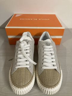PAIR OF VOILE BLANCHE LIAPRI TRAINERS - SIZE 38 - RRP $268