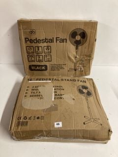 2 X ASSORTED PEDESTAL FANS TO INCLUDE 16"