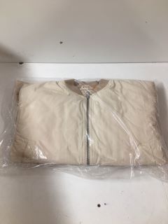 BECCA BOMBER JACKET IN IVORY - SIZE M - RRP £188