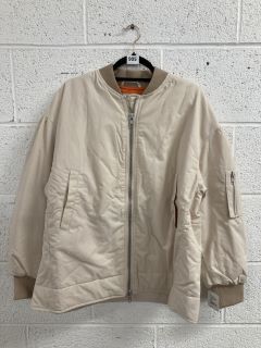 WOMEN'S DESIGNER BOMBER JACKET IN TAUPE - SIZE - RRP £140