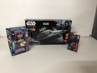TOYS AND GAMES TO INCLUDE A REVELL STAR WARS IMPERIAL STAR DESTROYER