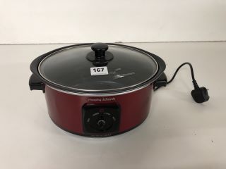 2 X MIXED ITEMS INC MORPHY RICHARDS RED SLOW COOKER