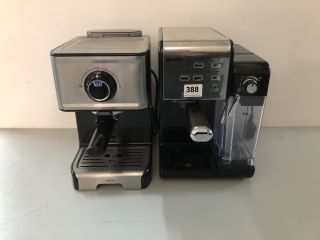 2 X COFFEE MACHINES, BREVILLE AND LOGIK