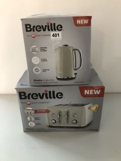BREVILLE KETTLE AND A FOUR SLICE TOASTER