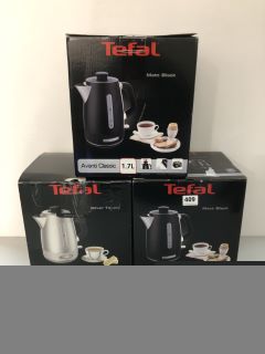 3 X ASSORTED TEFAL KETTLES