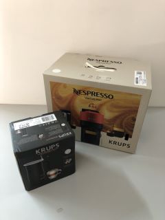 MAGIMIX NESPRESSO VERTUO POP COFFEE MACHINE AND A KRUPS MILK FROTHER