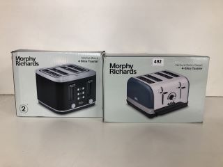 2 X MORPHY RICHARDS FOUR SLICE TOASTERS