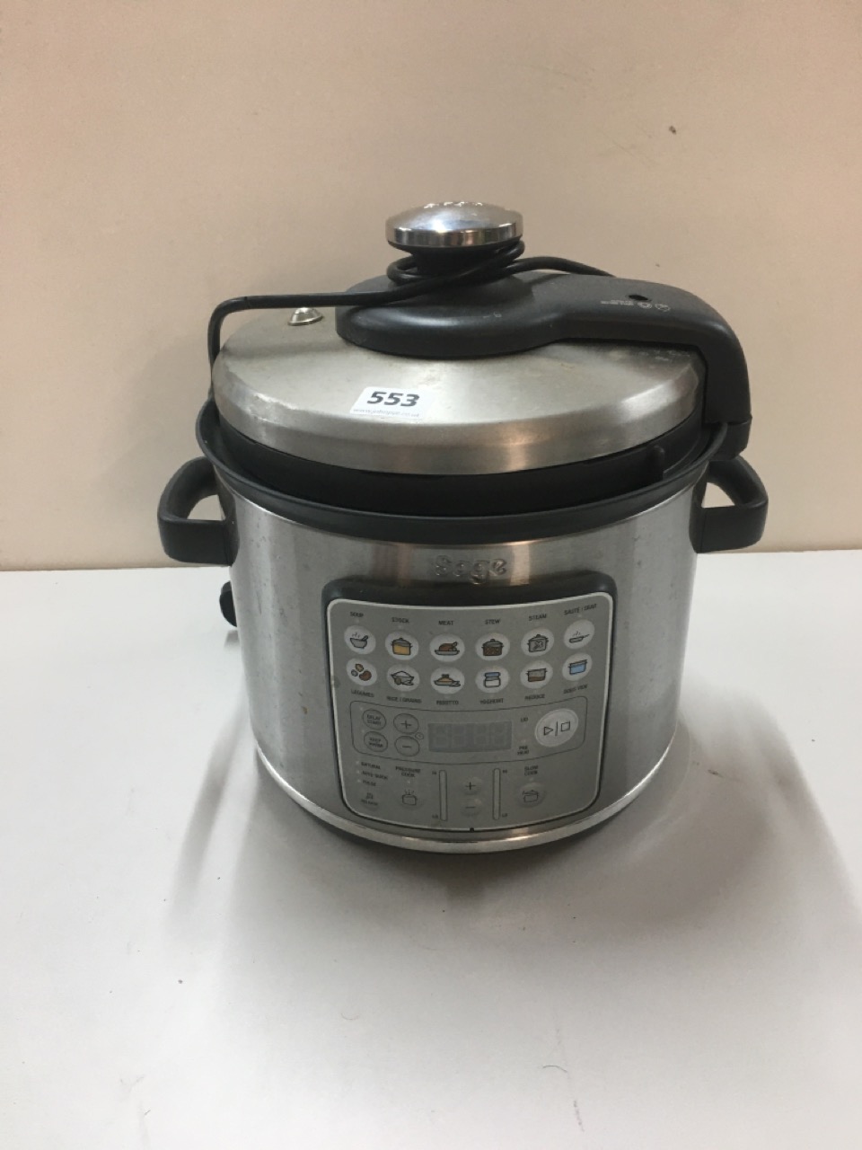 John Pye Auctions SAGE PRESSURE COOKER