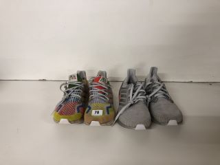 TWO PAIRS OF TRAINERS TO INCLUDE LOVE UNITES