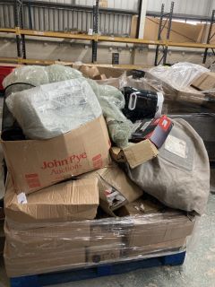 PALLET OF ASSORTED ITEMS INC EINHELL POLE HEDGE CUTTER & NESCAFE COFFEE MACHINE