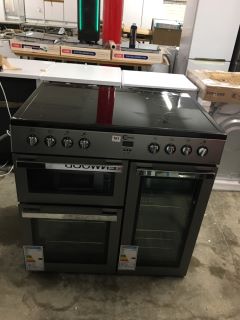 FLAVEL FREESTANDING DUAL ELECTRIC RANGE COOKER - MODEL MLN9CRS