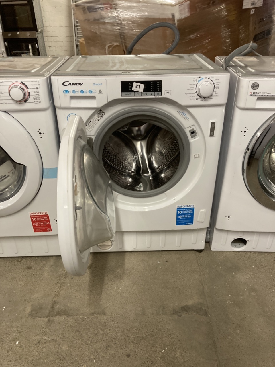 John Pye Auctions CANDY CBD485D2E INTEGRATED WASHING MACHINE